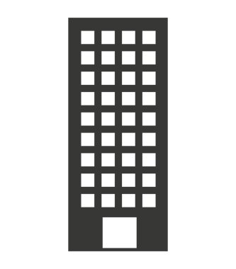 bina inşaat izole simgesi