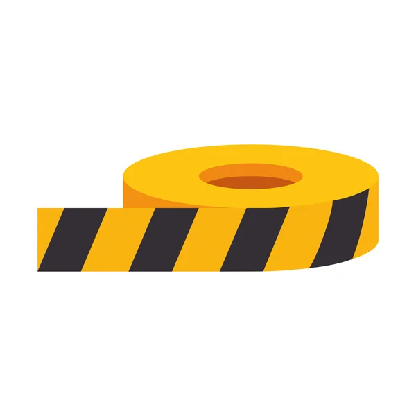 Roll of caution tape — Stock Vector