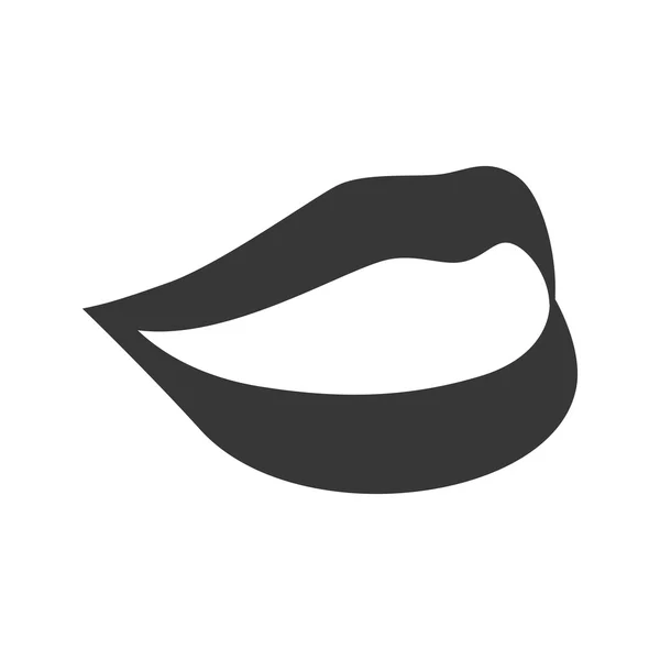 Рот с сексуальными губами — стоковый вектор