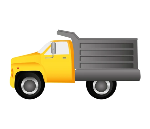 Truck vehicle delivery isolated icon — Stock Vector