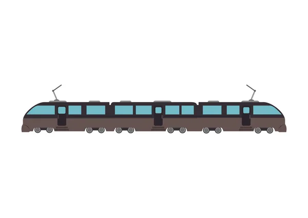 Train rail transport vehicle — Stock Vector