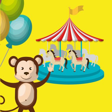 sirk oyuncaklar ballon simgesi