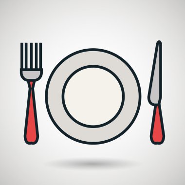 tabak çatalı bıçak simgesi