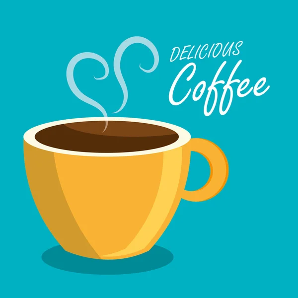 Bebida de café bebida aislada — Vector de stock