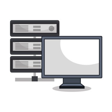 izole dizüstü simge teknoloji dijital