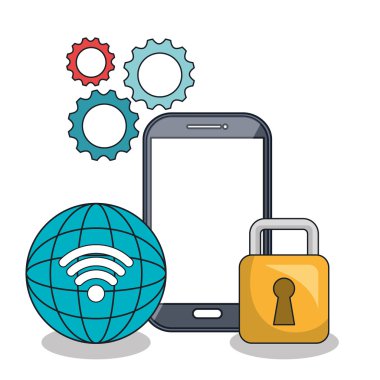 akıllı telefon simgesi dijital teknoloji izole