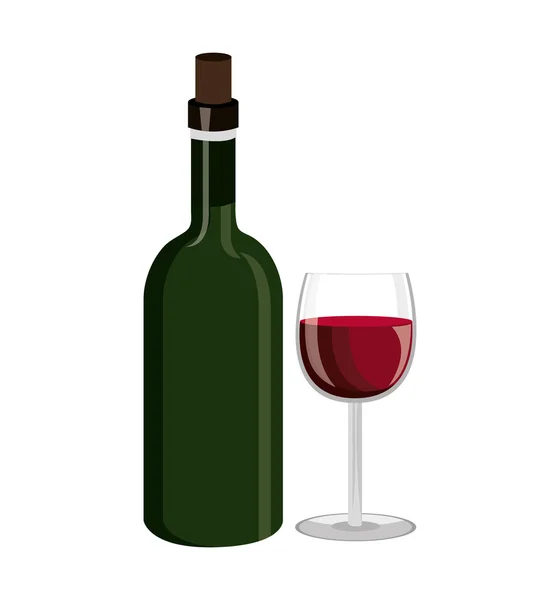 Diseño de etiqueta de vino aislado — Vector de stock