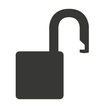 güvenli güvenli asma kilit simgesi