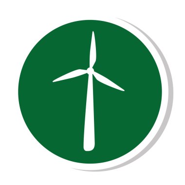 yel değirmeni siluet enerji simgesi
