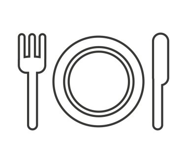 çatal bıçak takımı menü Restoran simgesini