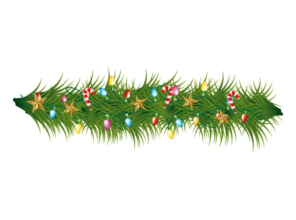 Икона украшения рождественских венков — стоковый вектор