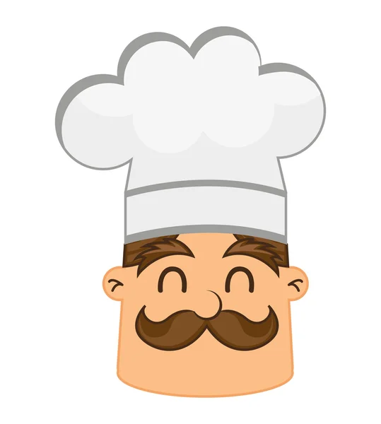 Chef personaje hombre icono — Archivo Imágenes Vectoriales