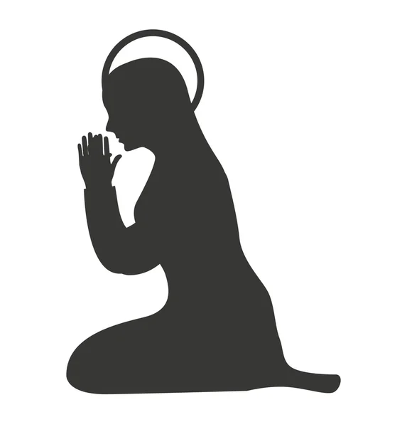 圣母玛利亚经理字符 — 图库矢量图片