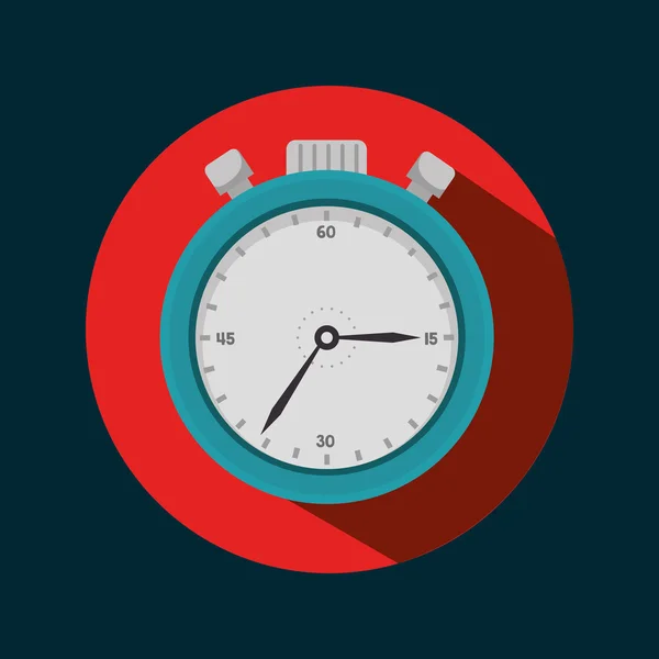 Icône chronomètre sport design — Image vectorielle