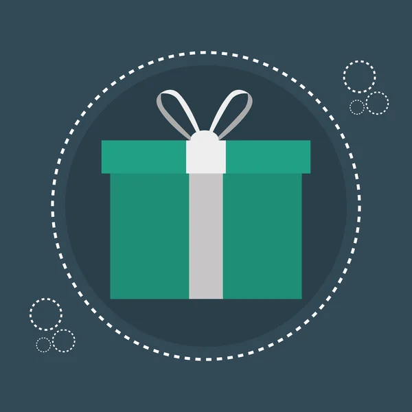 Pictogram cadeau e commerce design — Stockvector