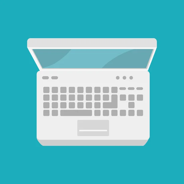 Laptop e-handel butik online-design — Stock vektor