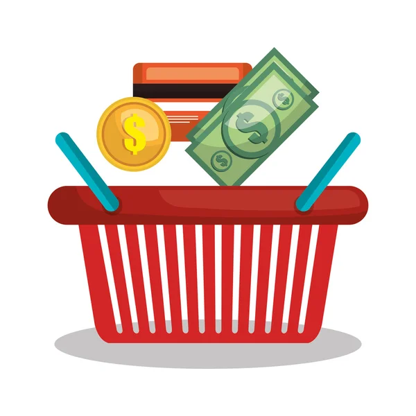 Mand e-commerce shop online ontwerp — Stockvector