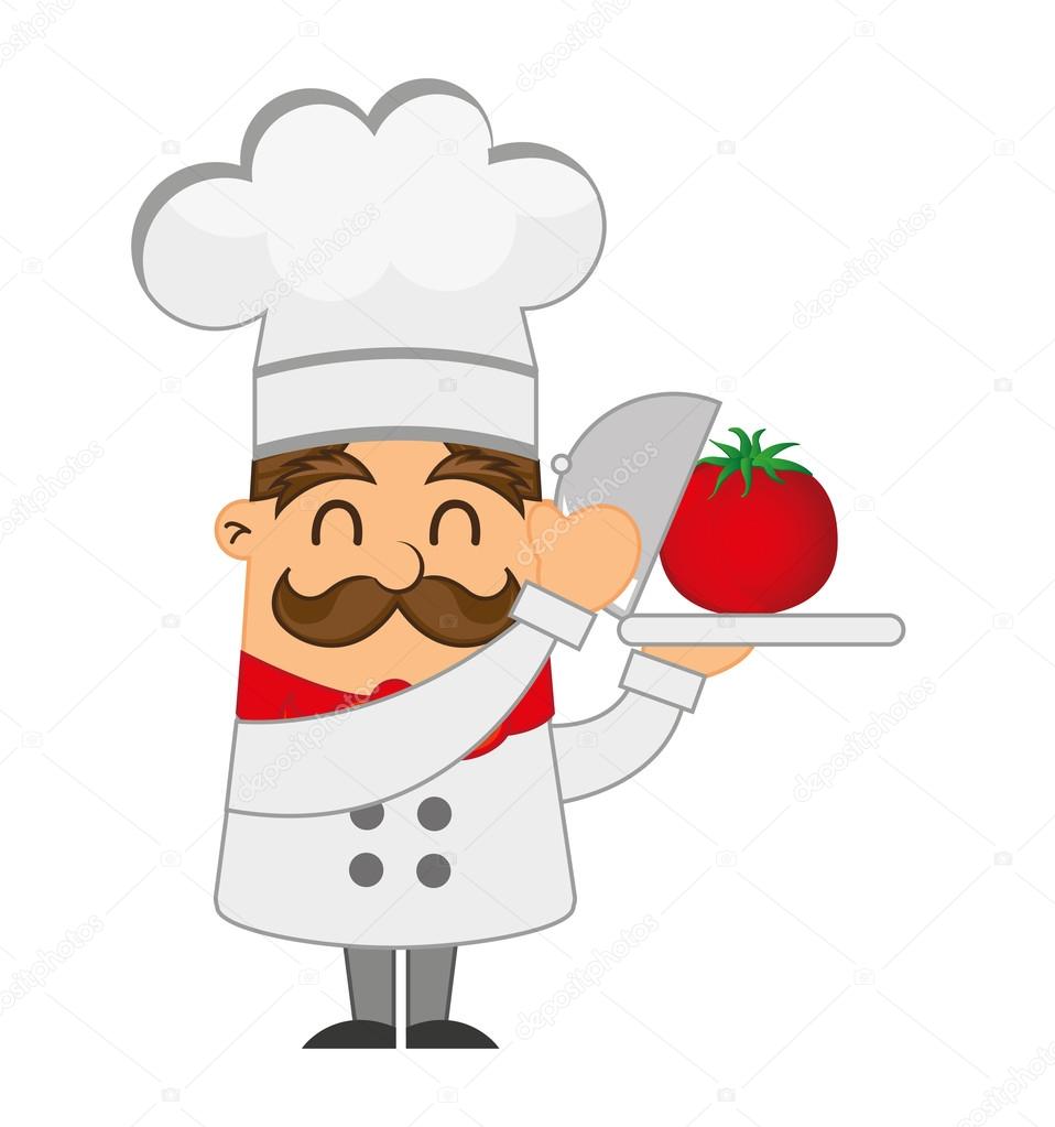 chef character man icon