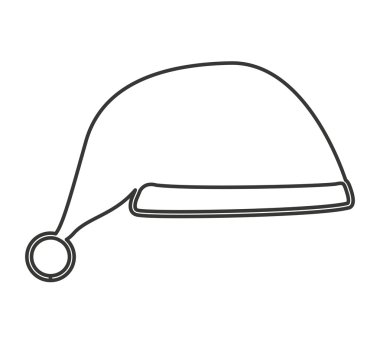 şapka Noel dekorasyon simgesi