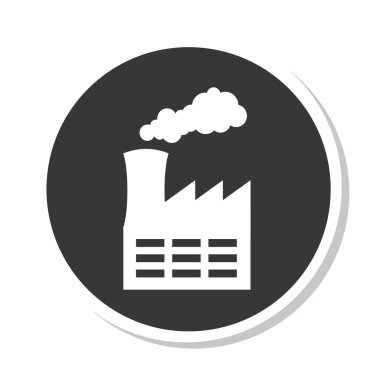Yapı Tesisi Fabrika kirliliği simgesi