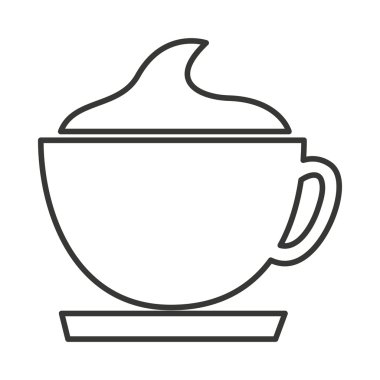 kahve fincan lezzetli izole simgesi