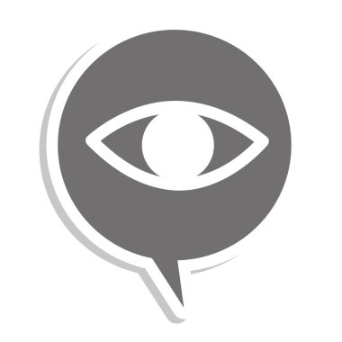 göz görünümü konuşma balonu