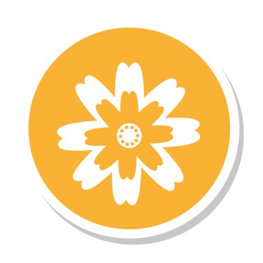 güzel çiçek Çizim izole