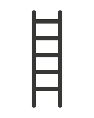 merdiven aracı izole simgesi