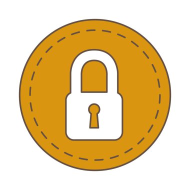 güvenli güvenli asma kilit simgesi