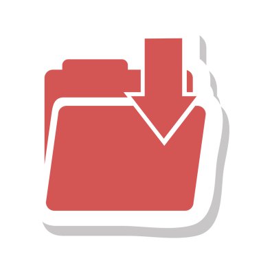 dizin dosyası belgesi izole edilmiş simge