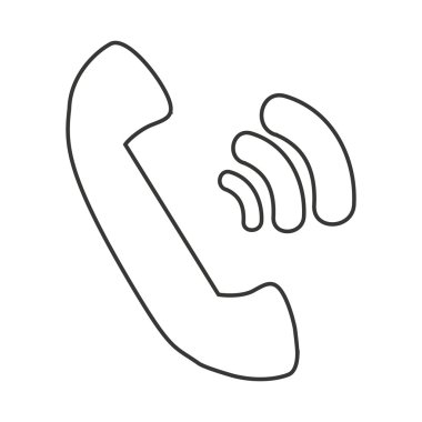 telefon retro izole simgesi