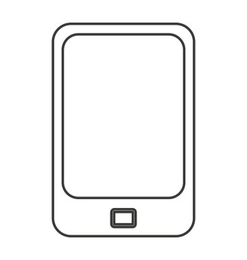 Smartphone teknoloji izole simgesi