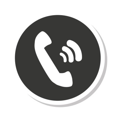 telefon retro izole simgesi