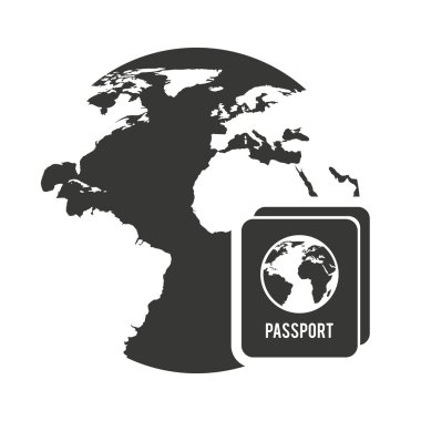 seyahat etmek siluet izole simgesi