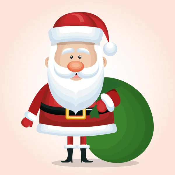 Noel Baba Noel izole — Stok Vektör