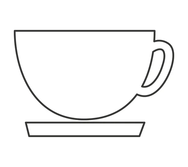 Kaffeetasse köstlich isoliert Symbol — Stockvektor