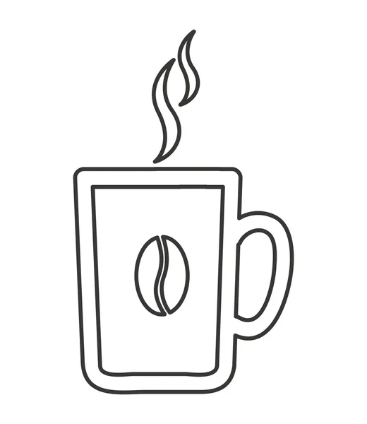 Kaffeetasse köstlich isoliert Symbol — Stockvektor
