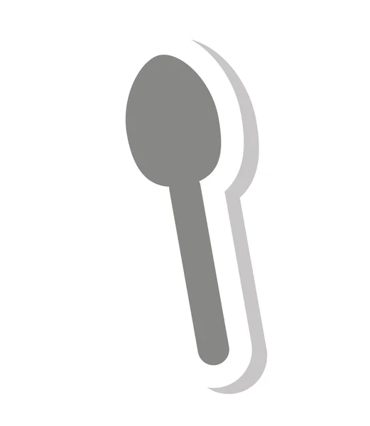 Ícone de restaurante de menu de talheres colher —  Vetores de Stock