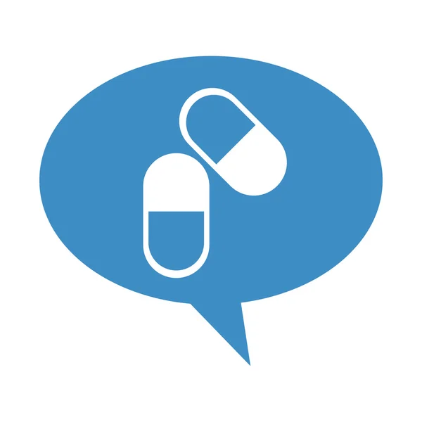 Drugs capsules medische pictogram — Stockvector