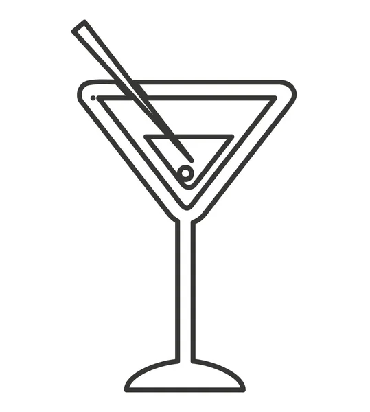 Copo bebida bebida de vidro — Vetor de Stock