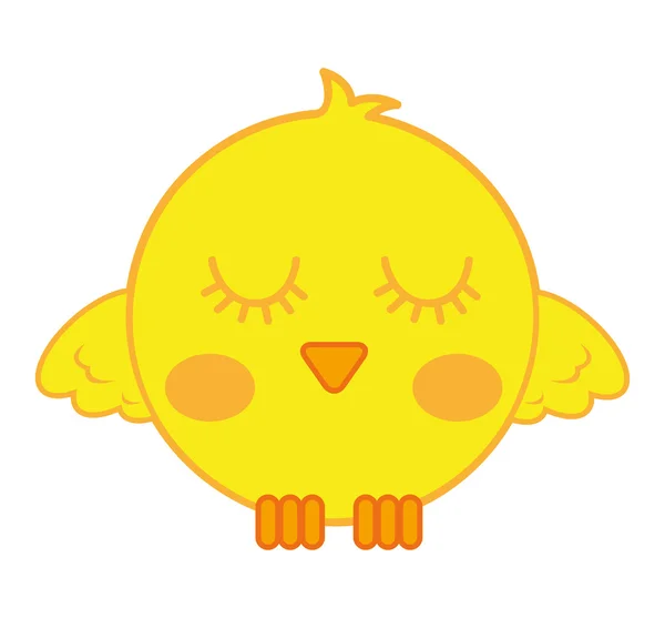 Desenho animado bonito pássaro cômico —  Vetores de Stock