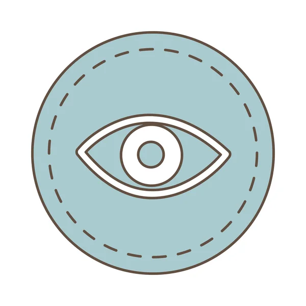 Sello de sello de vista ocular — Vector de stock