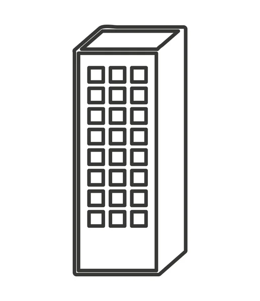 Construção de construção ícone isolado — Vetor de Stock