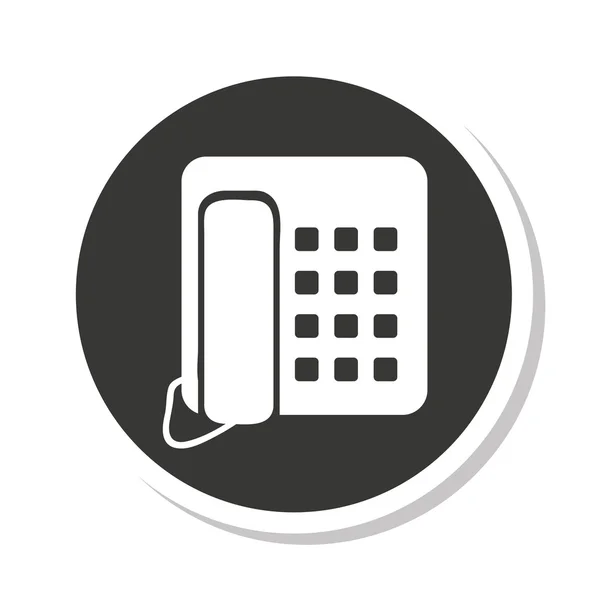 Téléphone rétro icône isolée — Image vectorielle