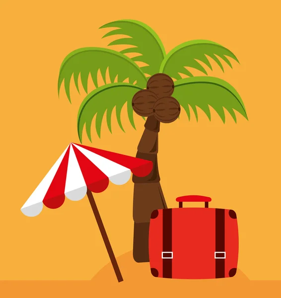 Beste zomervakantie vakantie — Stockvector