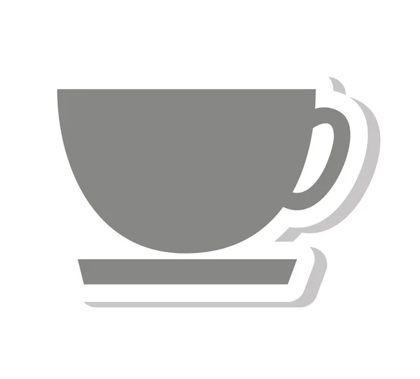 Kahve fincan lezzetli izole simgesi Vektör Grafikler