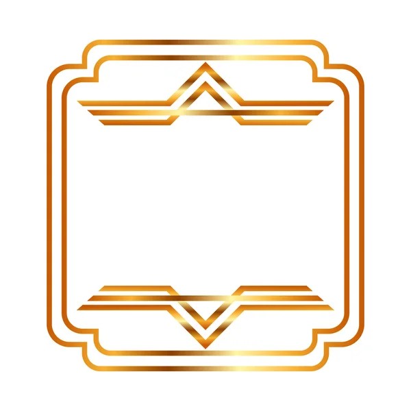 Элегантный золотой каркас — стоковый вектор