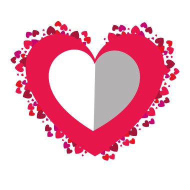 Kırmızı kalp aşk şekli