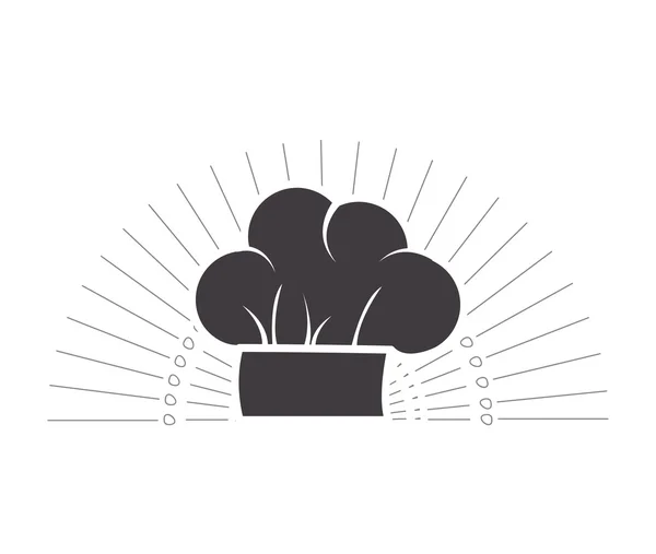 Emblema de sombrero de chef — Archivo Imágenes Vectoriales