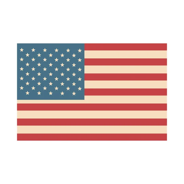 Vlajka USA symbolu — Stockový vektor